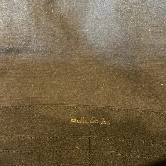 Stella And Dot Black Metalic Shimmer Woven/ Braided Fringe Clutch Bag Boho large - Picture 3 of 4